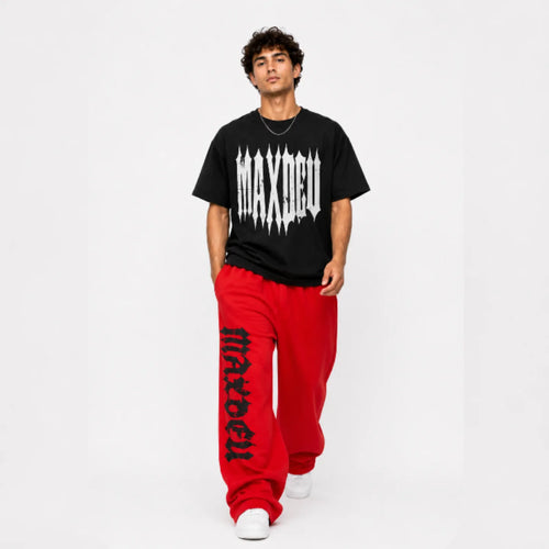 Pantalón Baggy Rojo Manxdeu