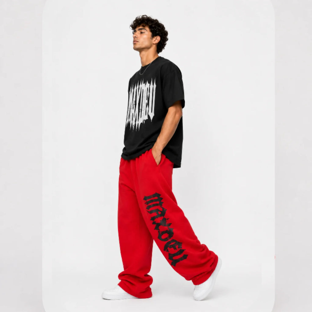 Pantalón Baggy Rojo Manxdeu