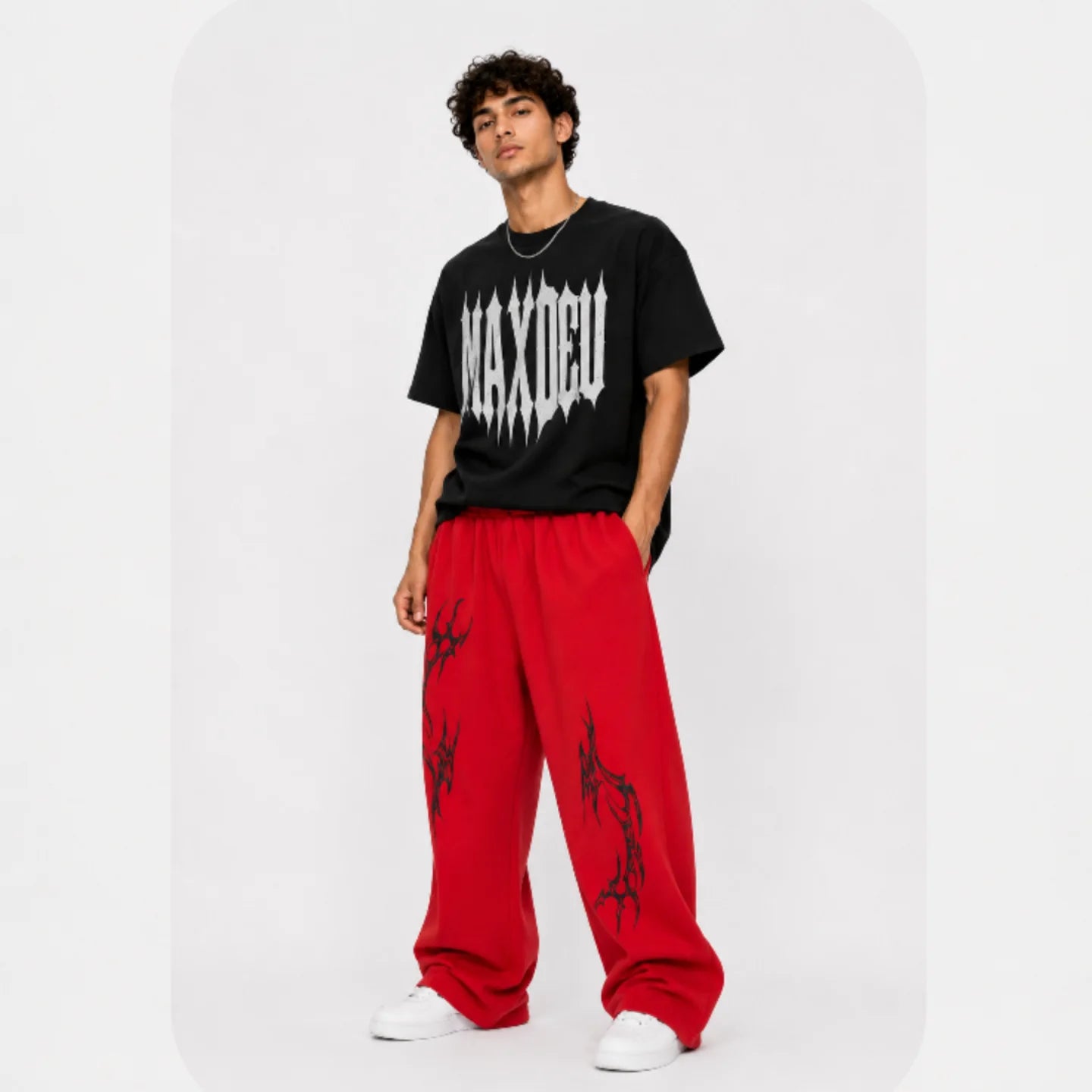 Pantalón Baggy Tribal Rojo