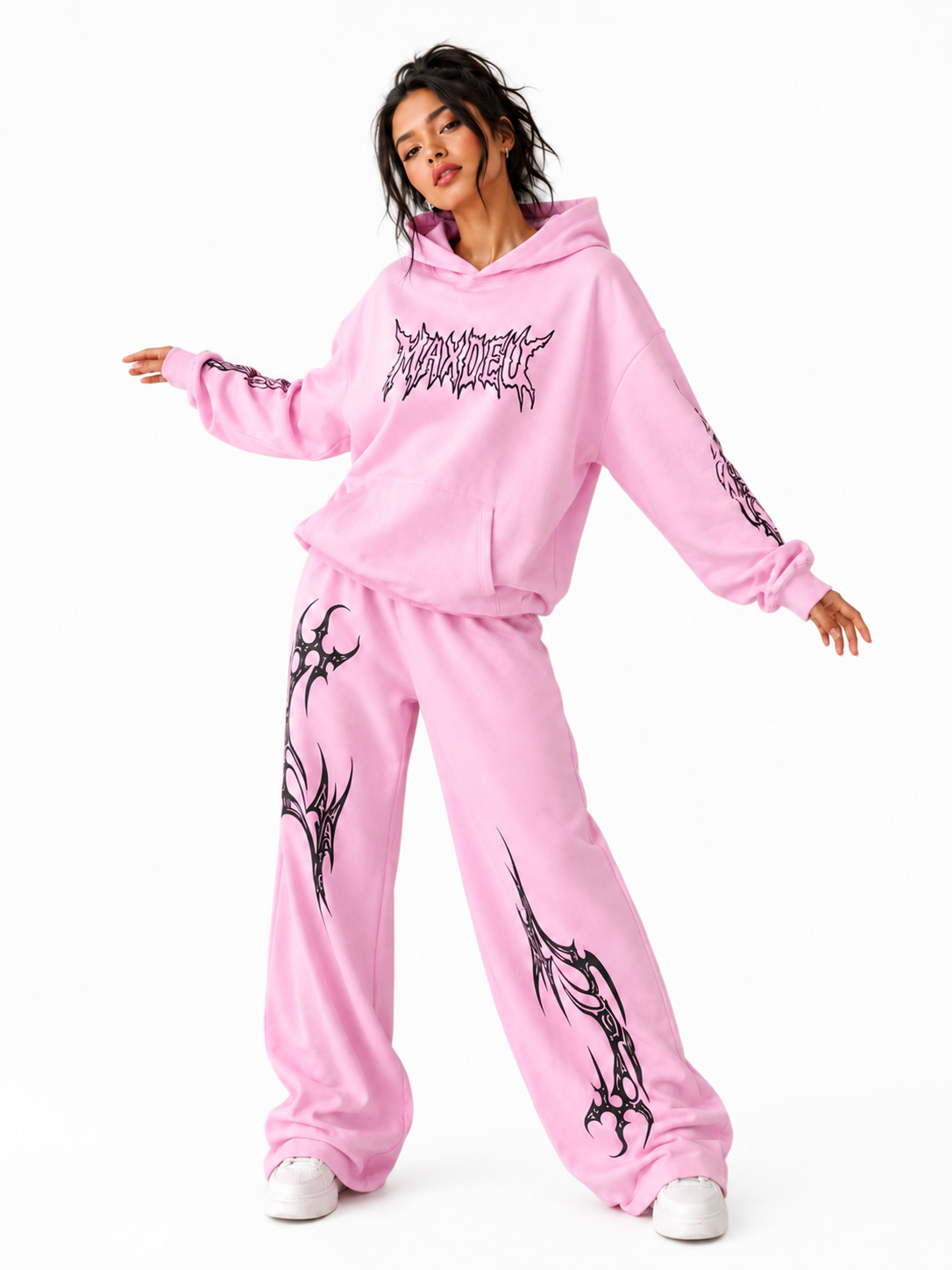 Pantalón Baggy Tribal Rosa MAXDEU