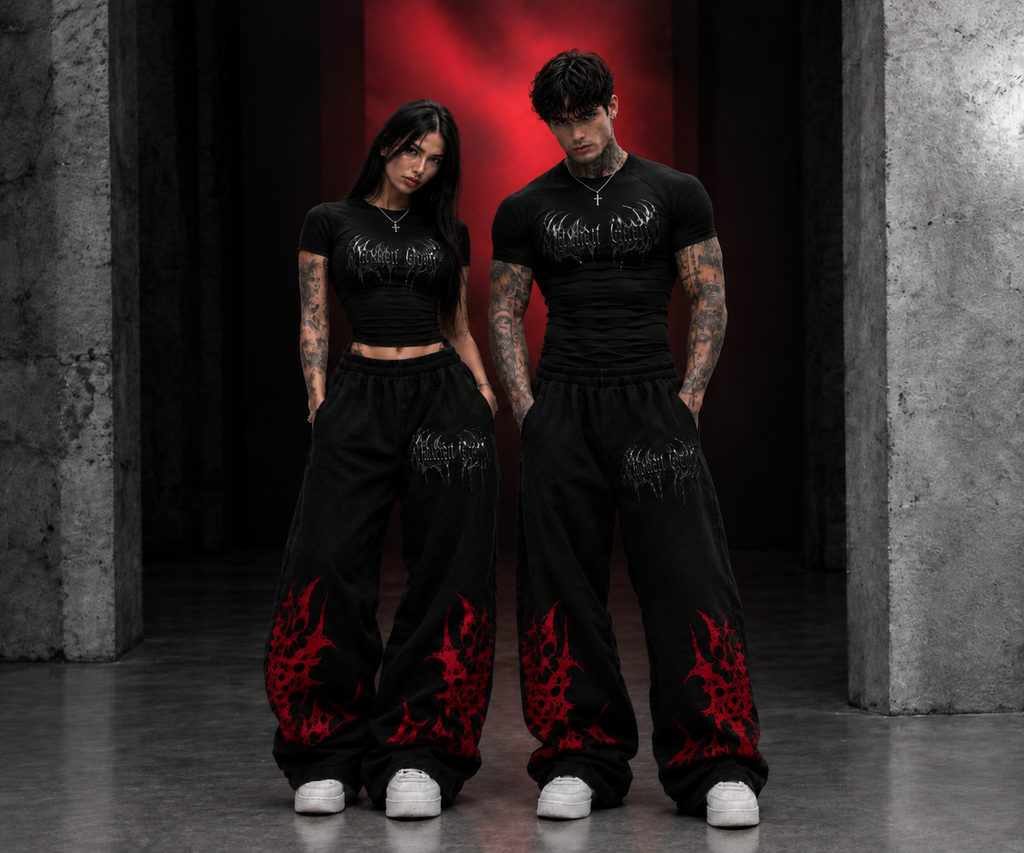 Pantalón Baggy Negro Maxdeu Goon