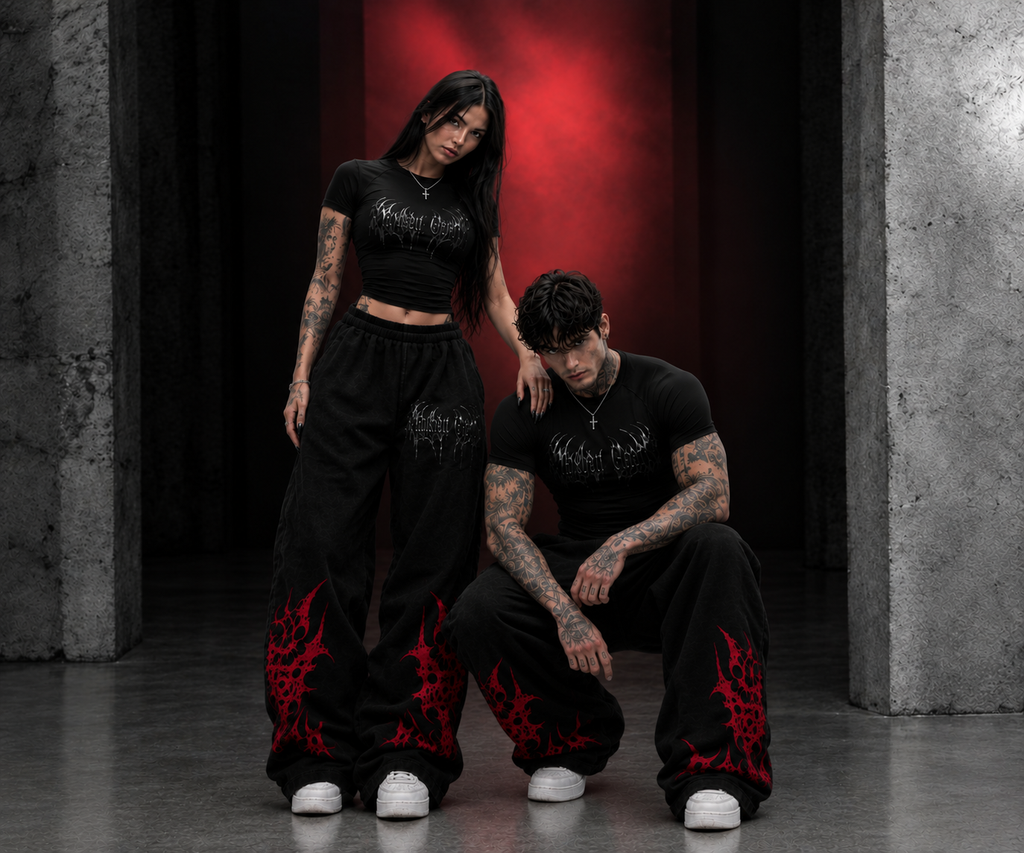 Pantalón Baggy Negro Maxdeu Goon