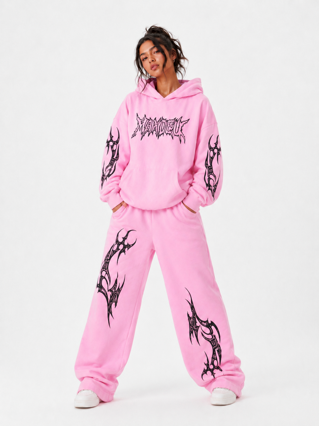 Pantalón Baggy Rosa Tribal Maxdeu