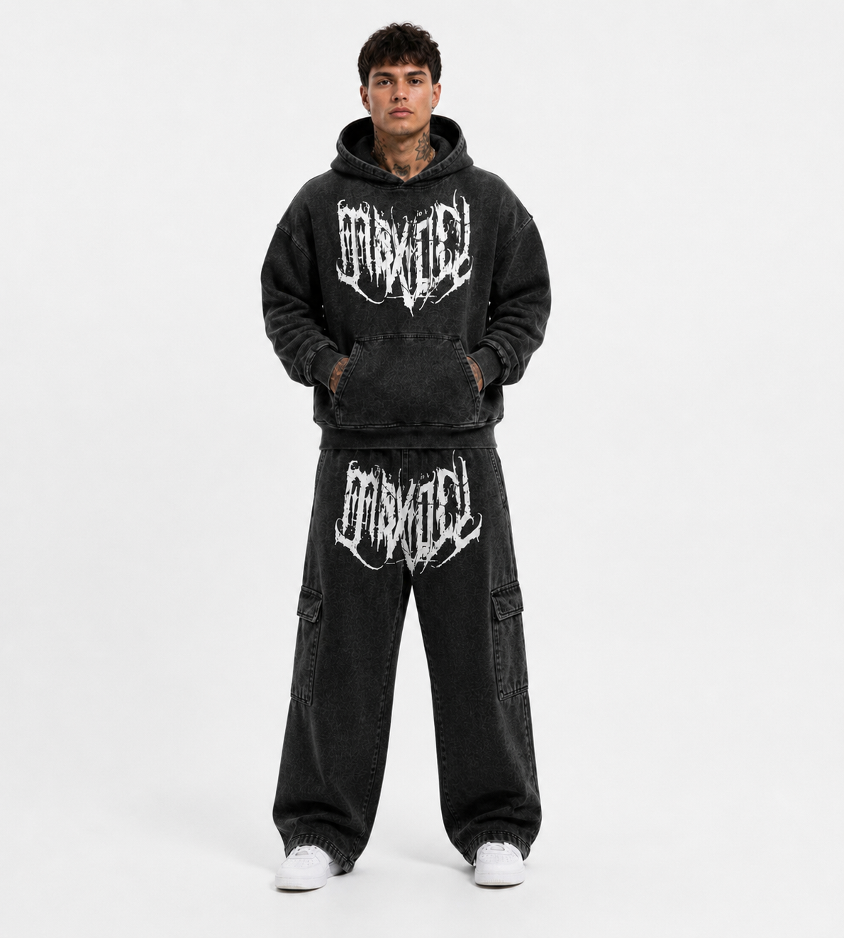 Pantalon Baggy Cargo Got, Acid Wash Maxdeu.