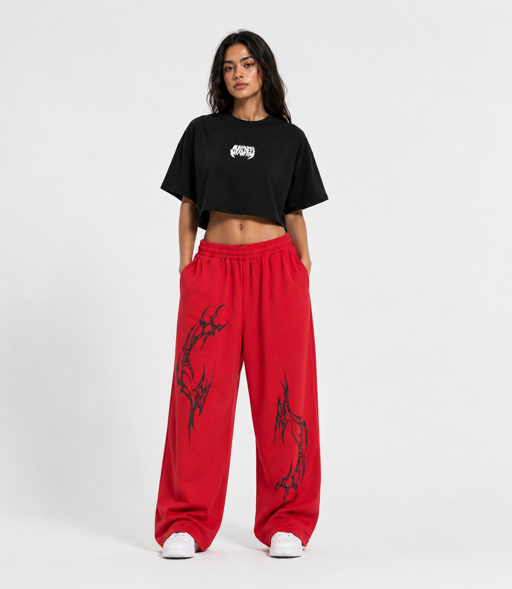 Pantalón Baggy Tribal Rojo