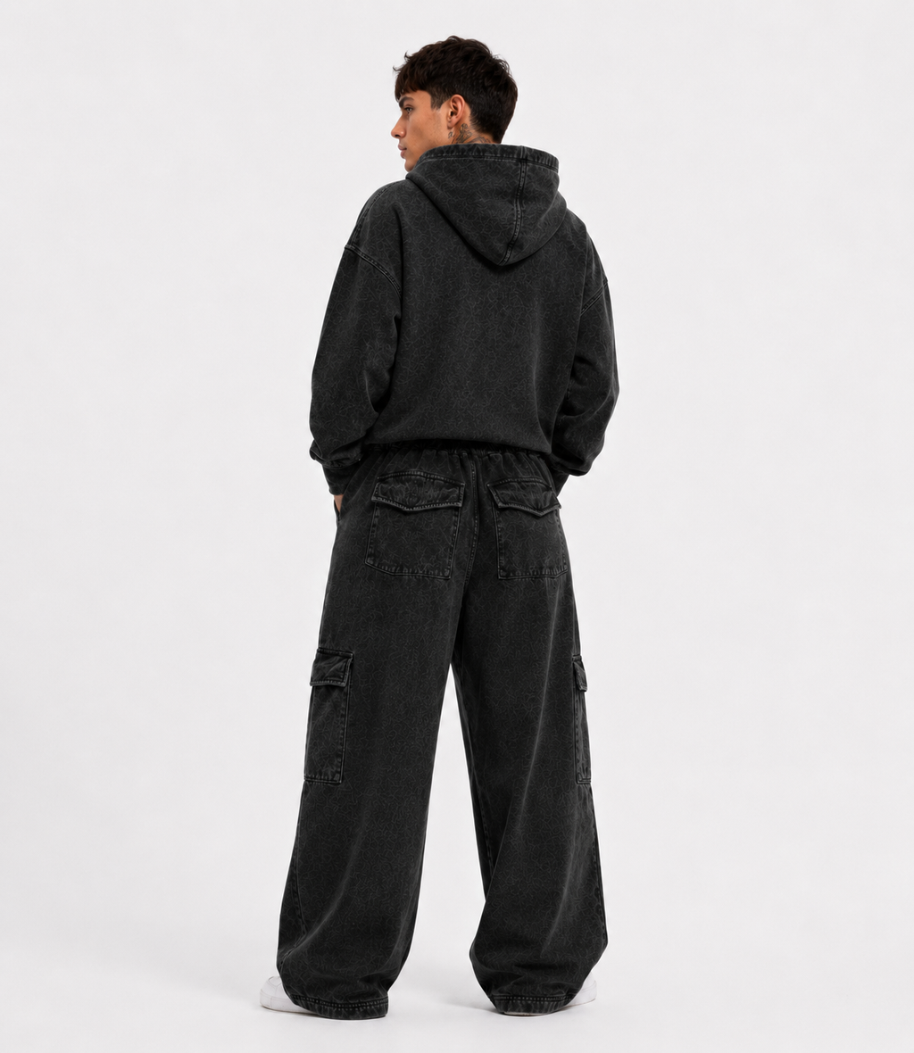 Pantalon Baggy Cargo Got, Acid Wash Maxdeu.