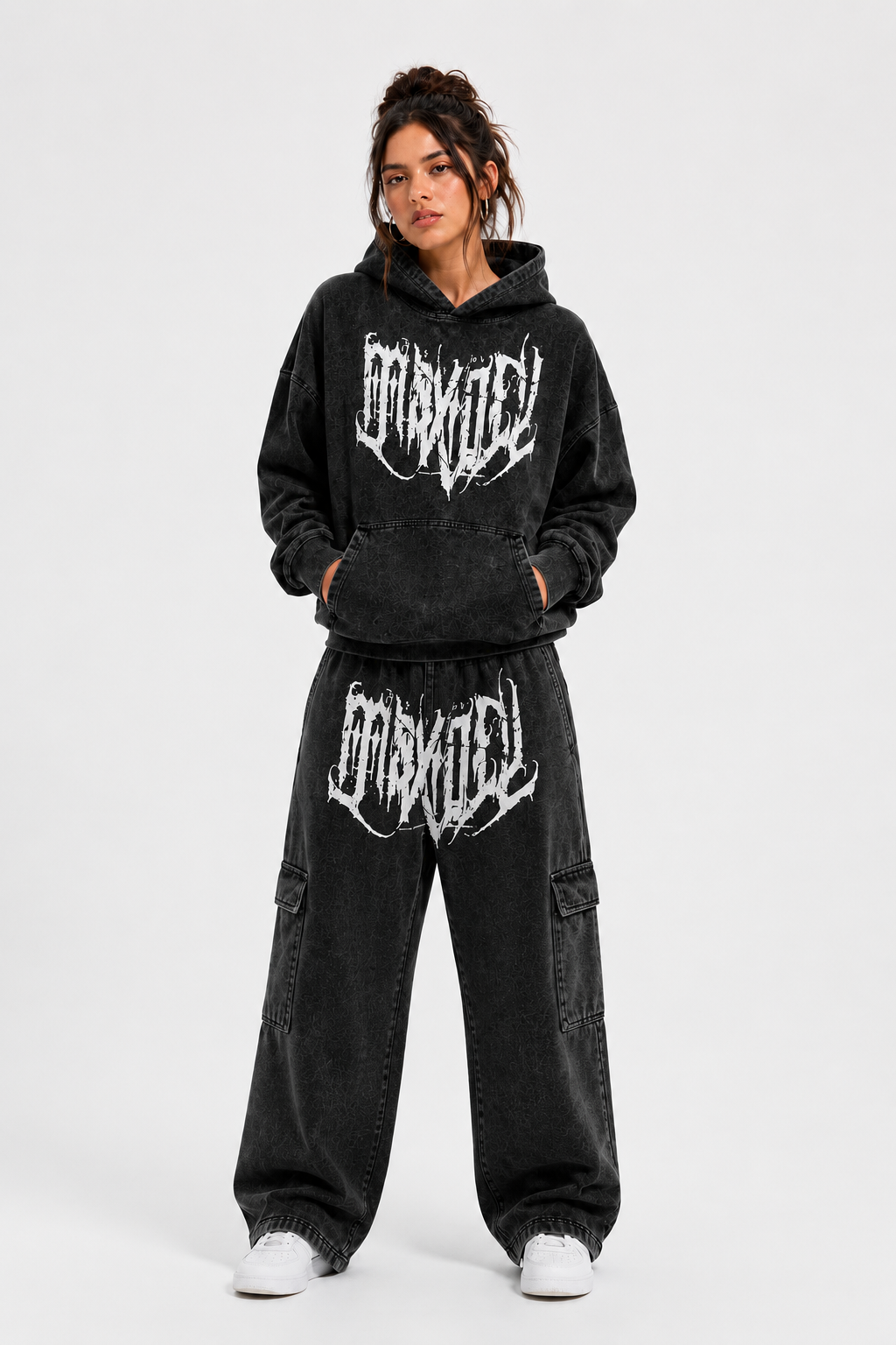 Pantalon Baggy Cargo Got, Acid Wash Maxdeu.