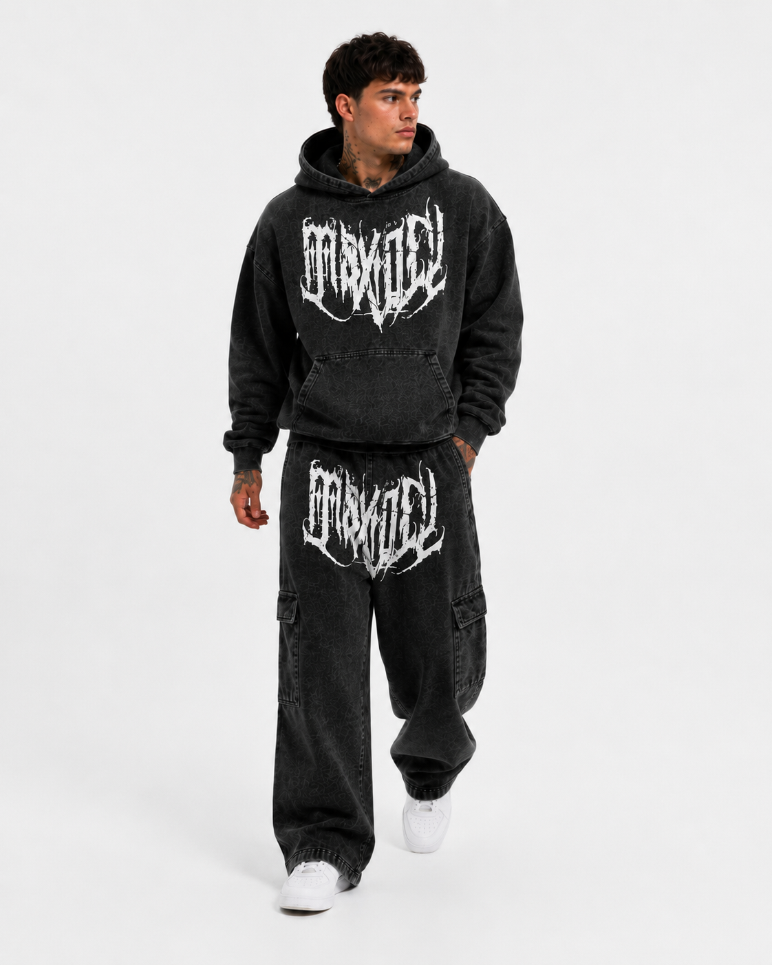 Pantalon Baggy Cargo Got, Acid Wash Maxdeu.