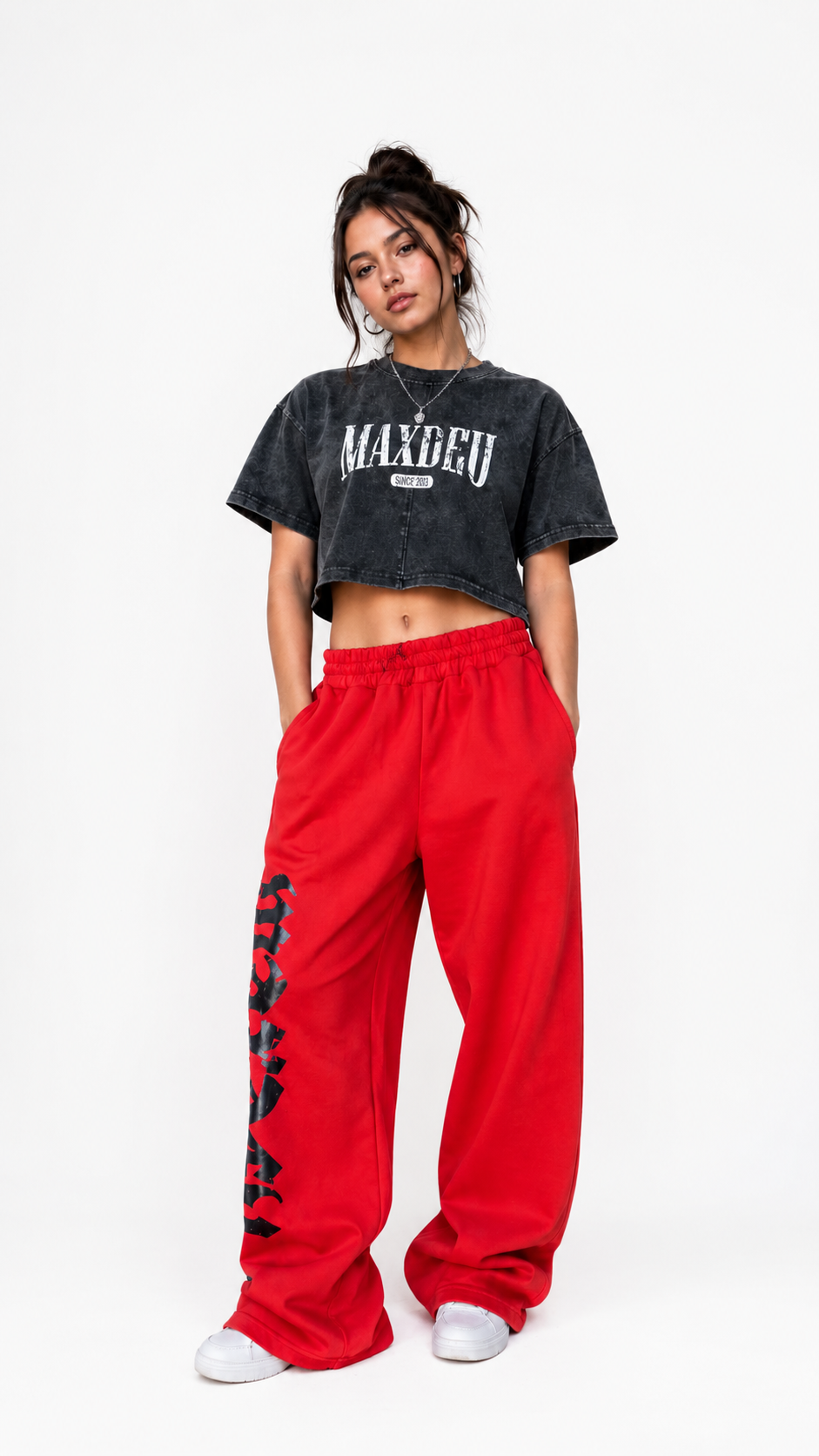 Pantalón Baggy Rojo Manxdeu