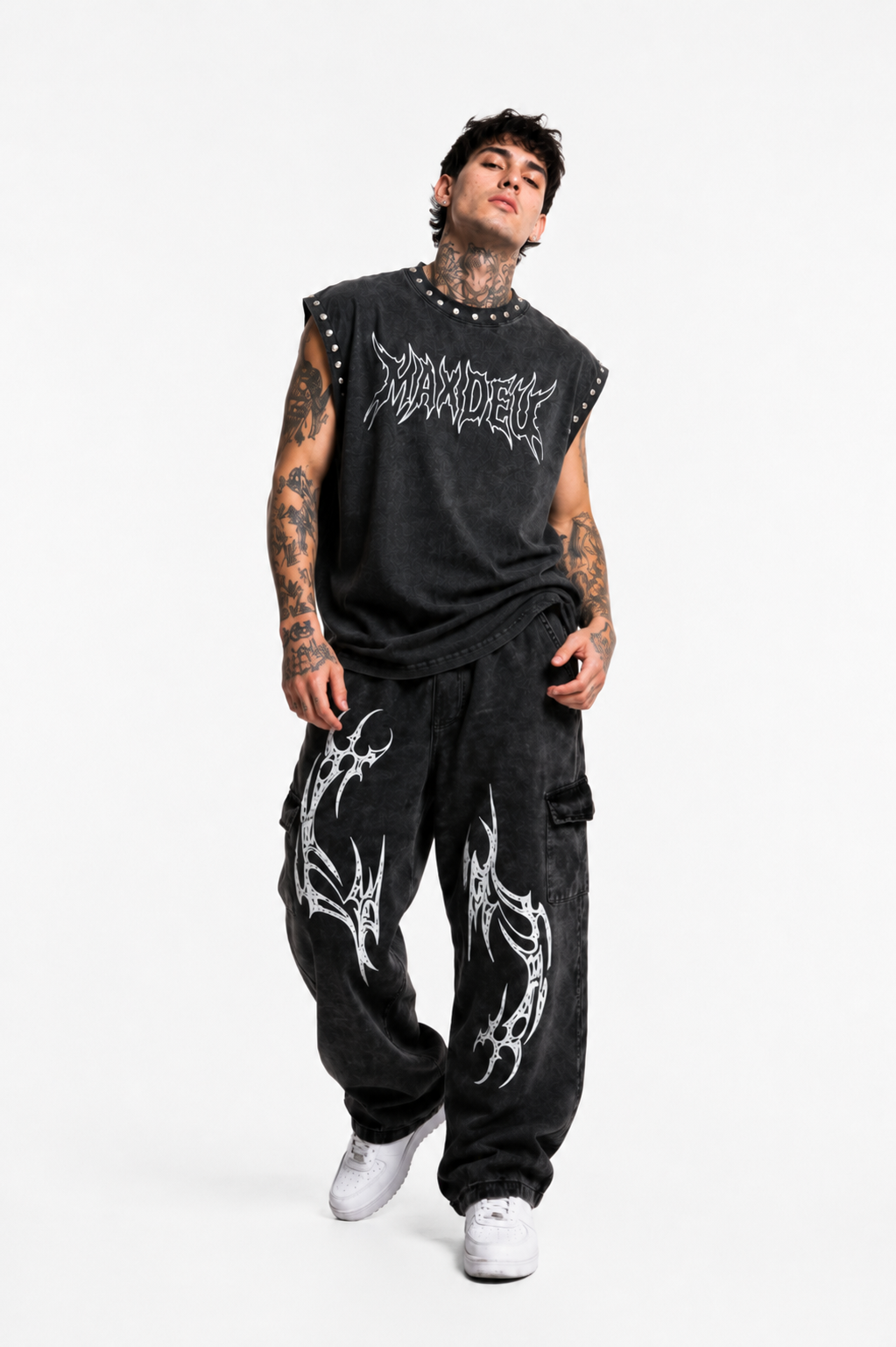 Polera Oversize a.w manga 0 Maxdeu Fuego