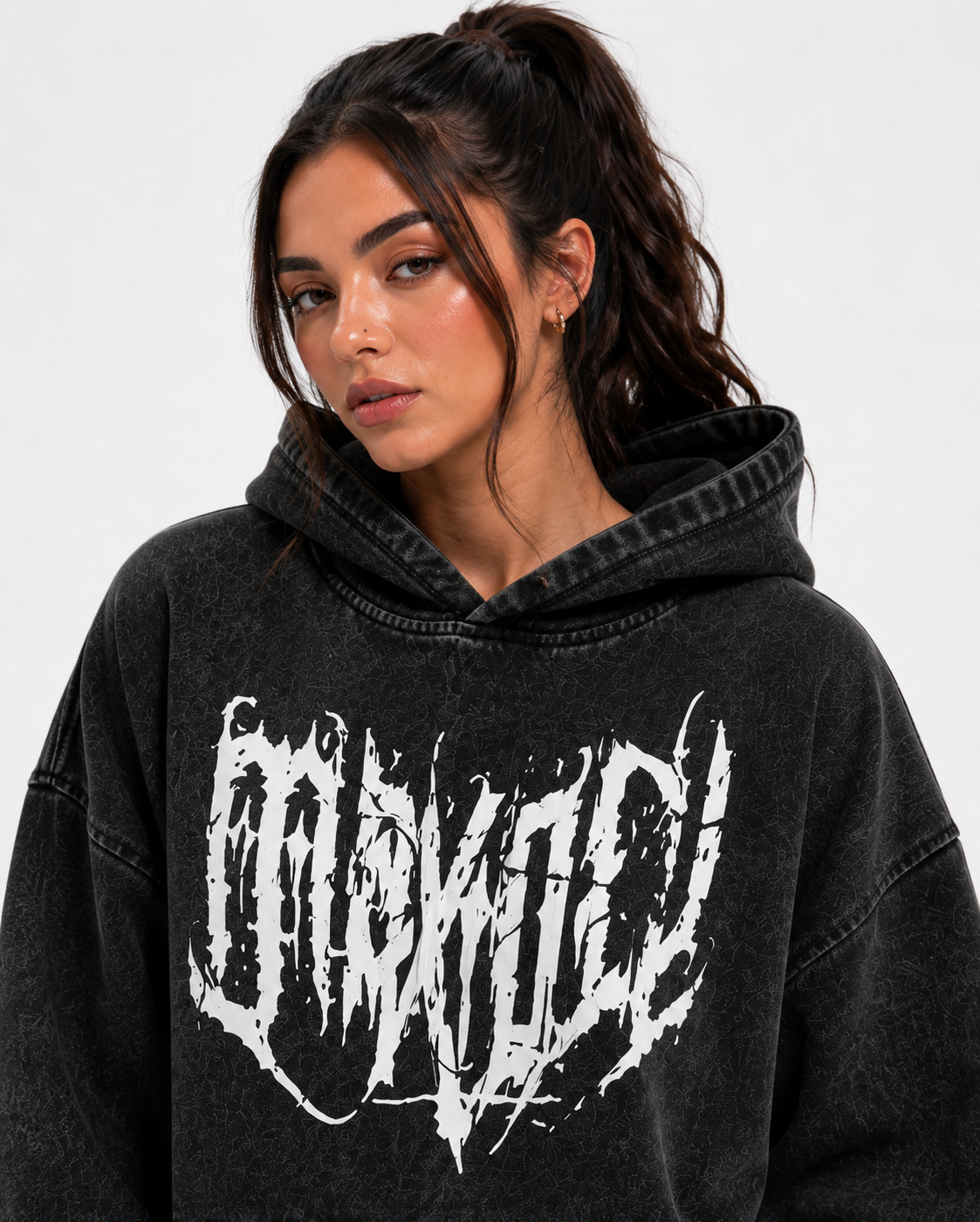 Poleron Boxy Fit Got Unisex, Acid Wash Maxdeu